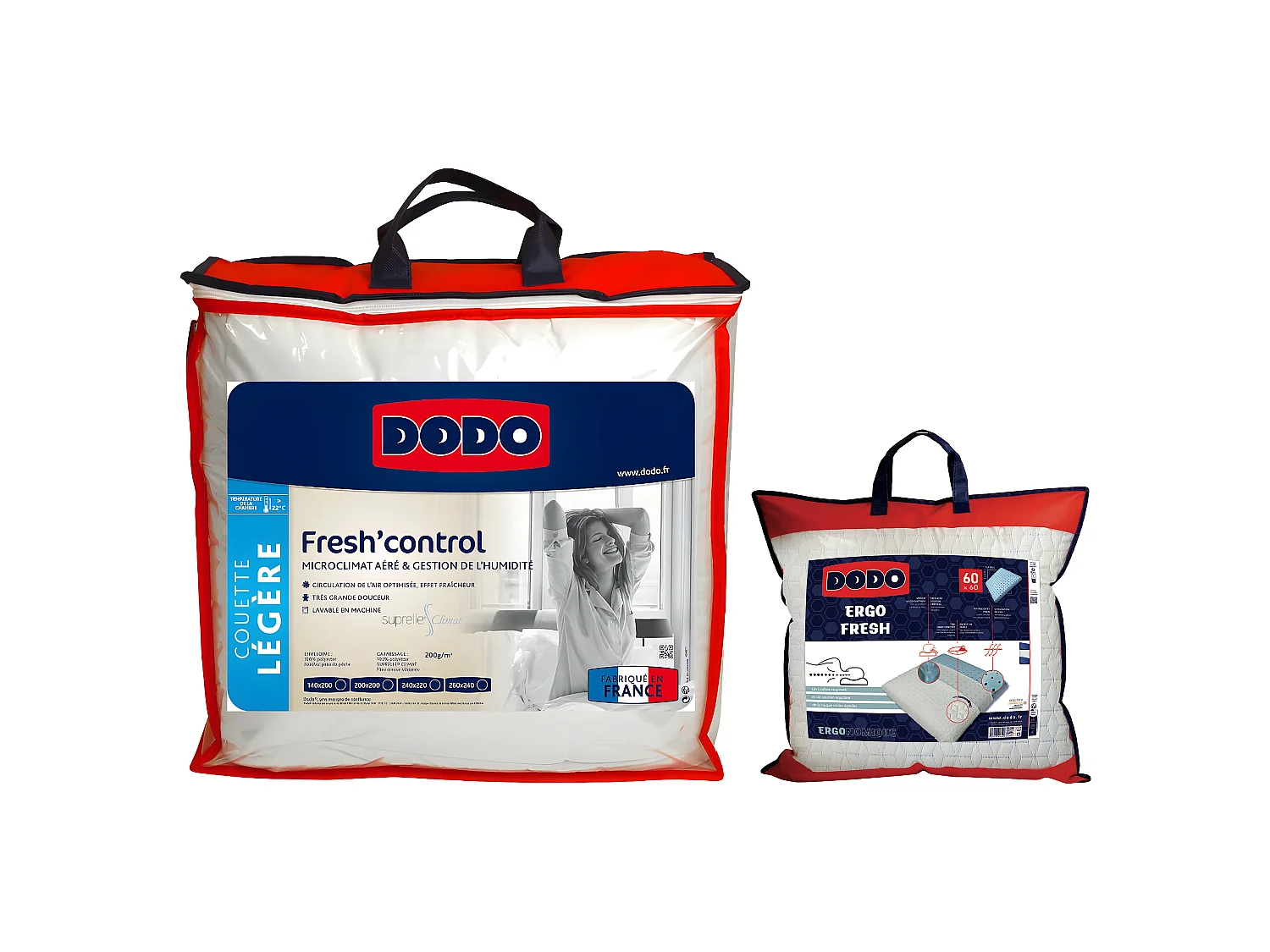 Set Bettdecke 40 x 200 cm + 1 Kopfkissen 60 x 60 cm - DODO von FRESH CONTROL