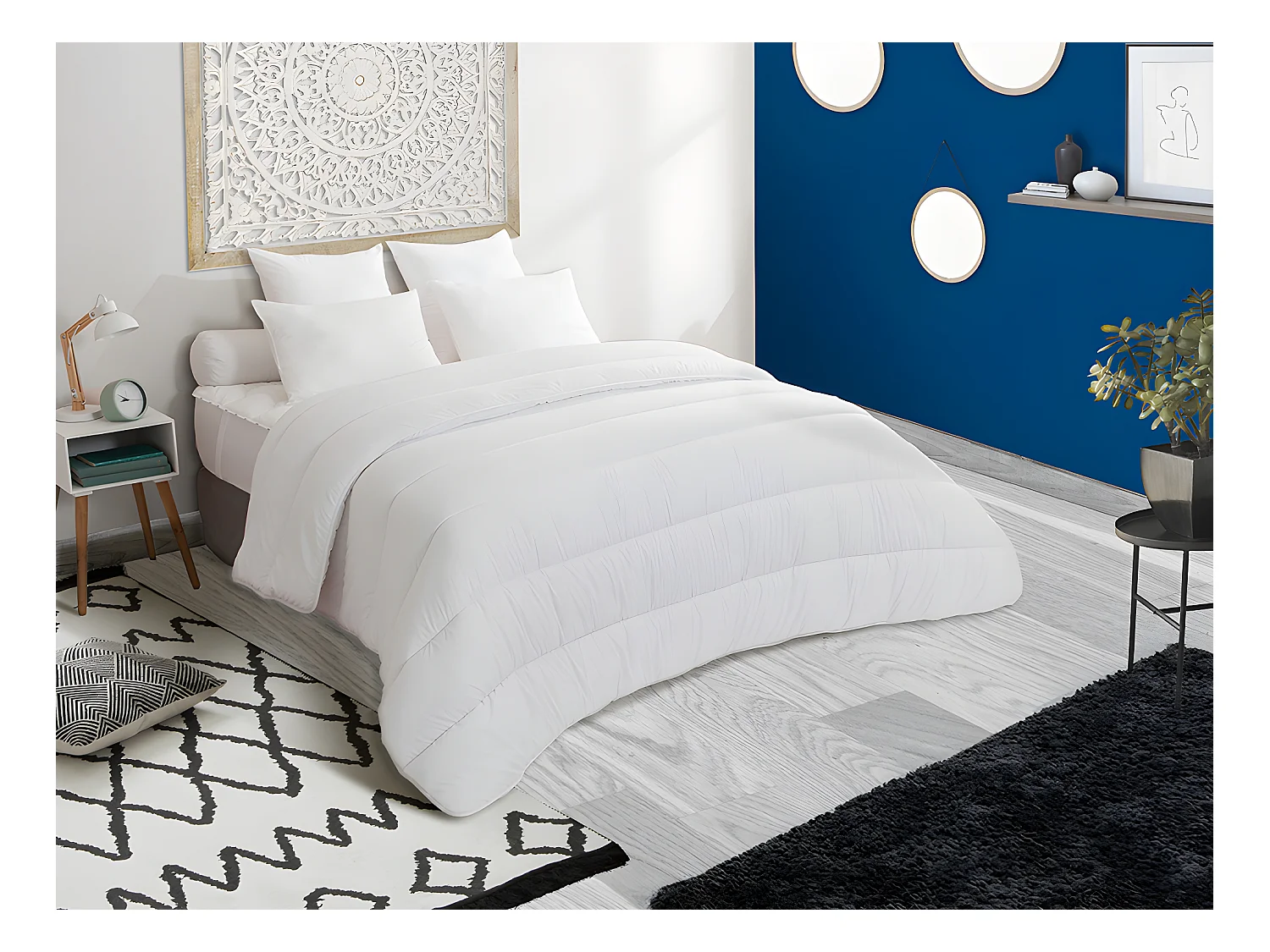 Pack DODO edredón de 220 x 240 cm antitranspirante + 2 almohadas de 60 x 60 cm efecto refrescante FRESH CONTROL