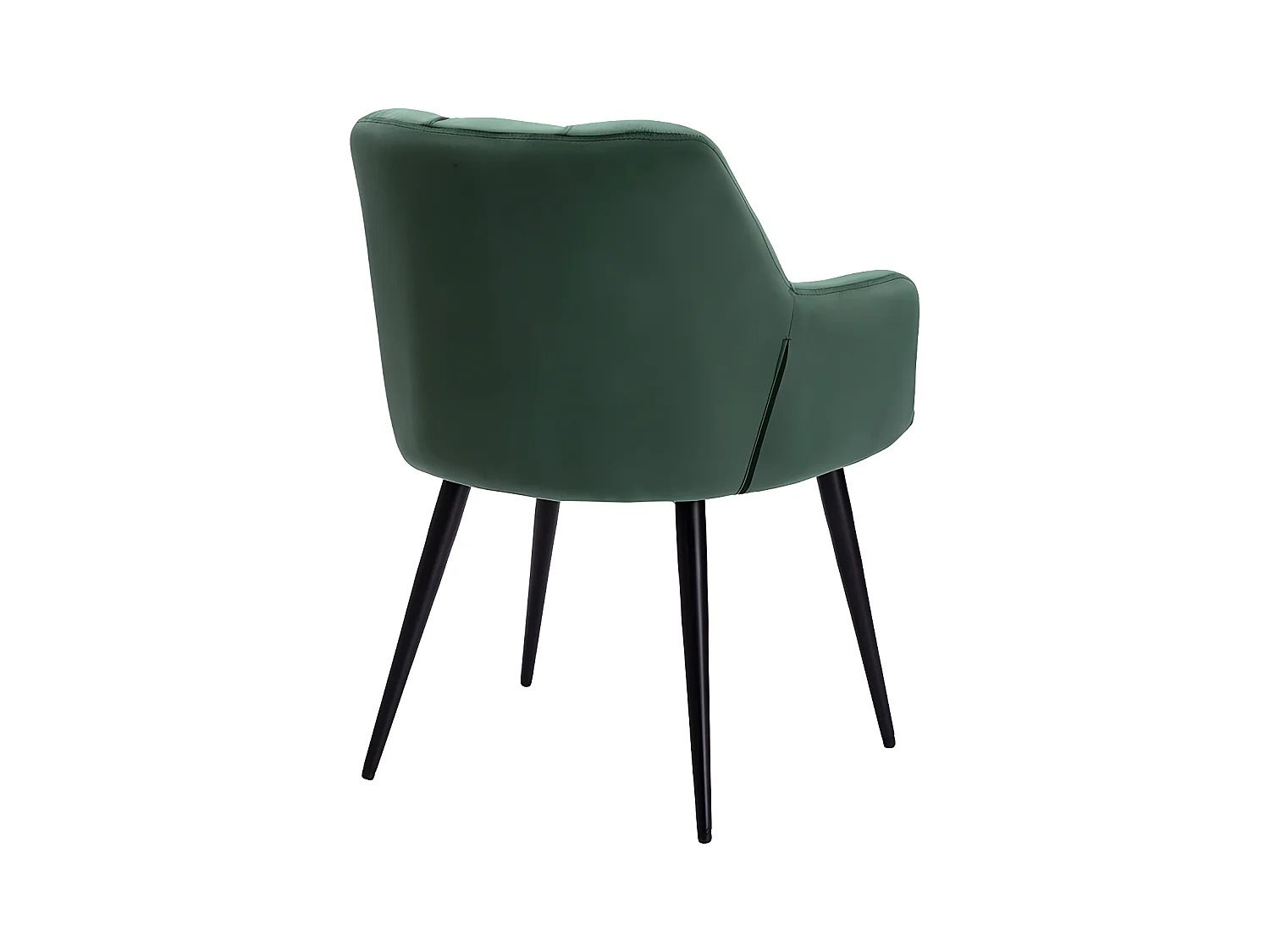 Juego de 2 sillas PEGA de Pascal MORABITO - Con brazos - Terciopelo y metal - Verde