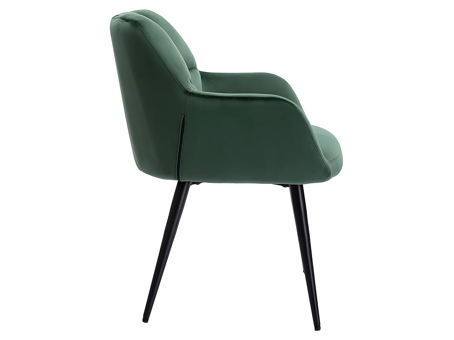 Lot de 6 chaises  avec accoudoirs - Velours et métal - Vert - PEGA de PASCAL MORABITO