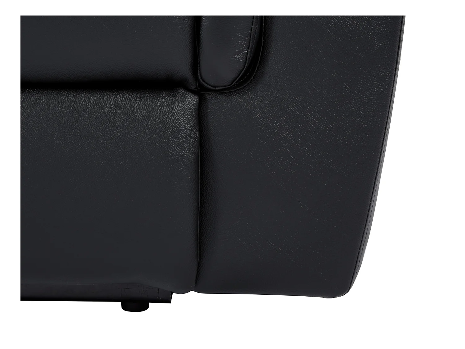 Canapé 3 places et un fauteuil relax électrique en cuir KENNETH - Noir
