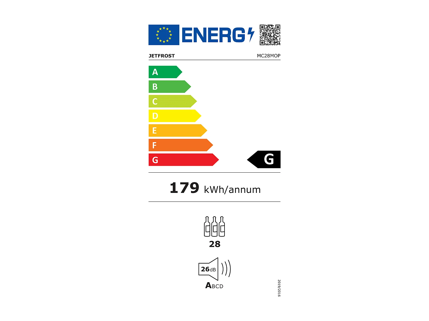 Podręczna winiarka - 28 butelek - Termoelektryczna