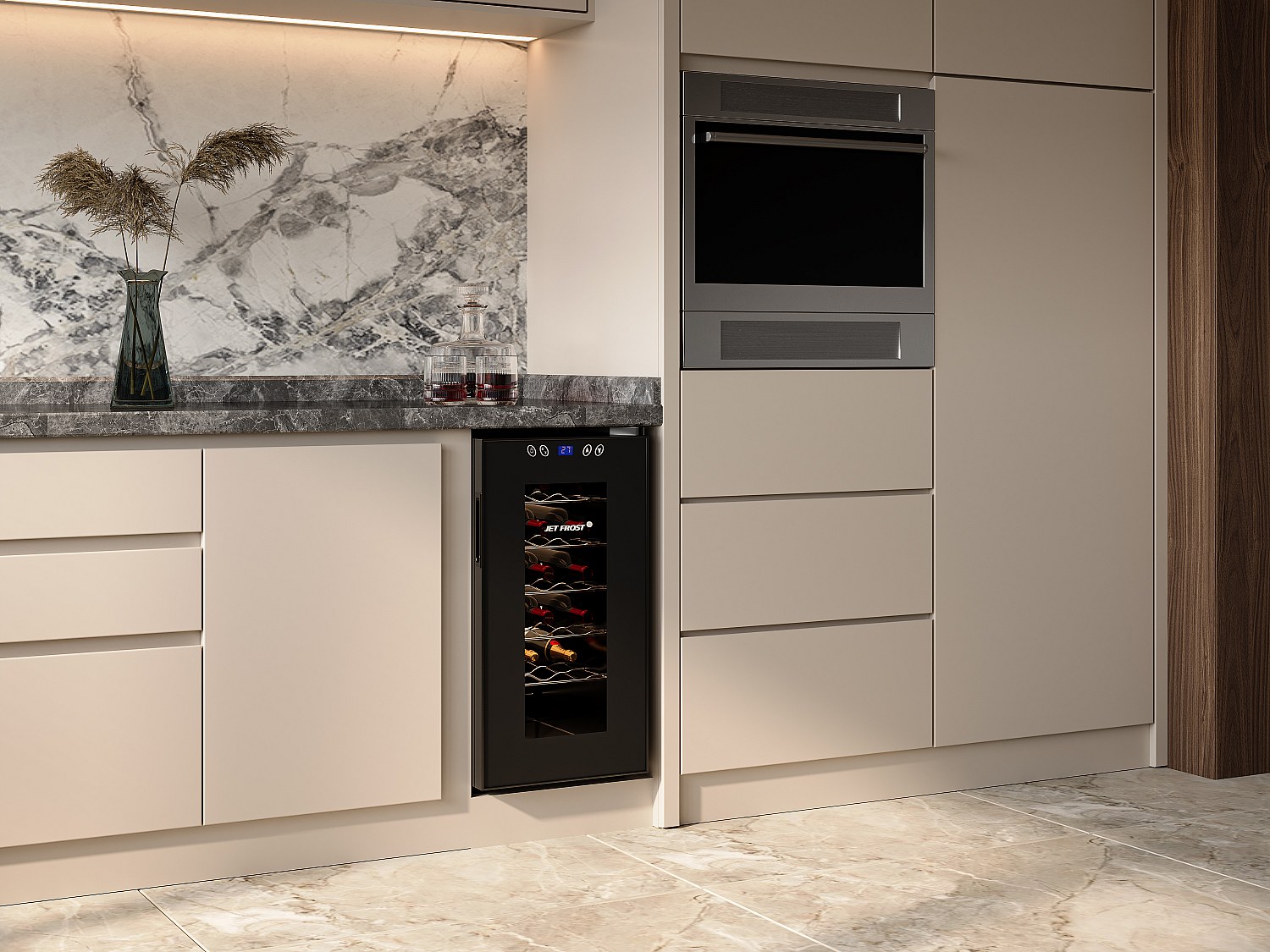 Weinkühlschrank - 18 Flaschen - 52 Liter - Thermoelektrisch - BACCHUS günstig online kaufen