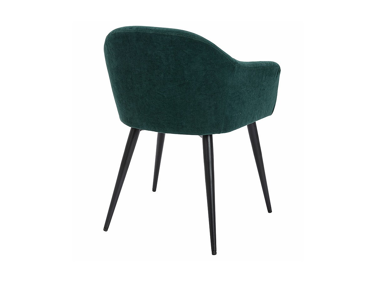 Juego de 6 sillas - con brazos - Metal con acabado aterciopelado