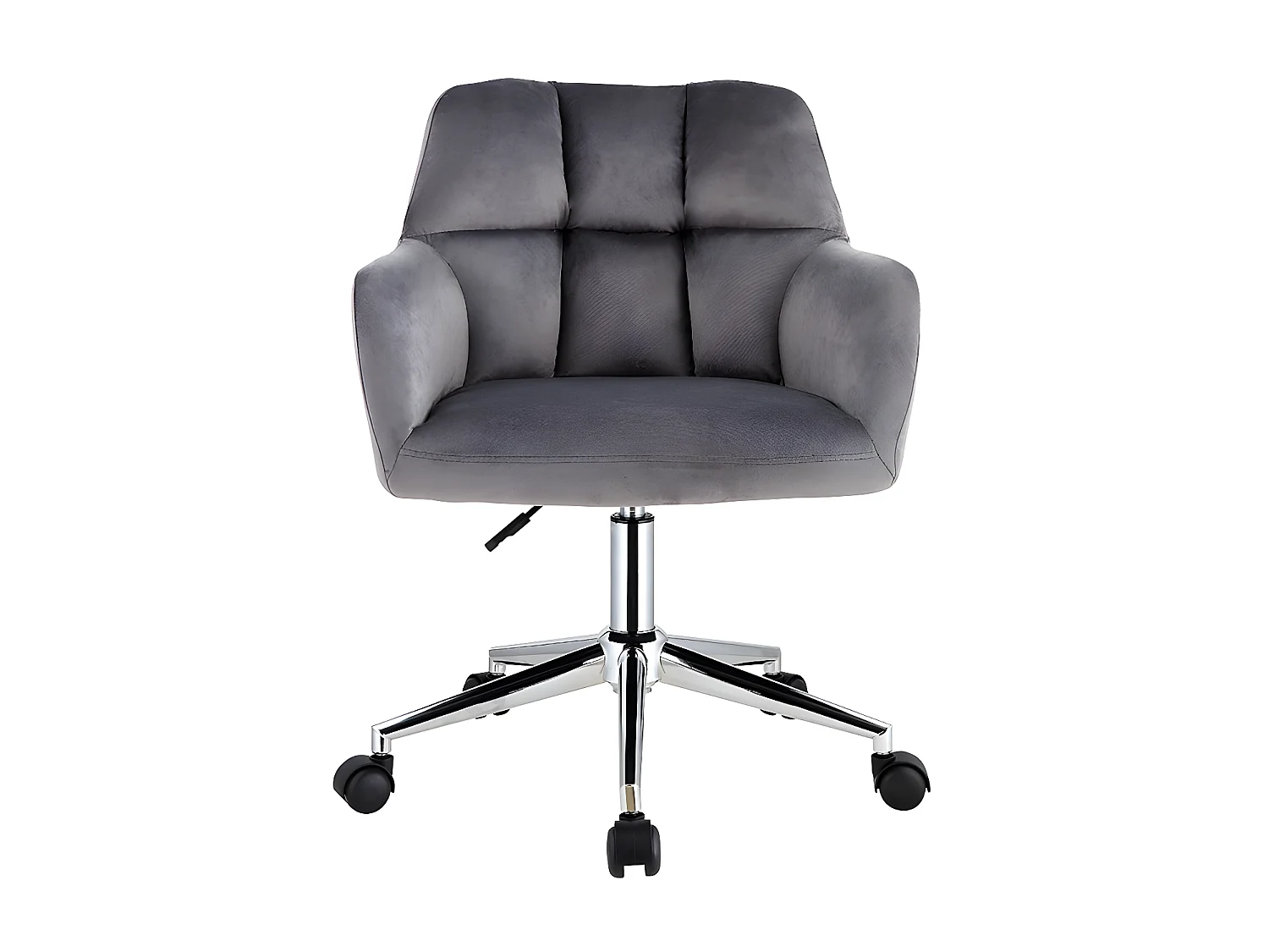 Chaise de bureau  - Velours - Gris - Hauteur réglable - PEGA de Pascal Morabito