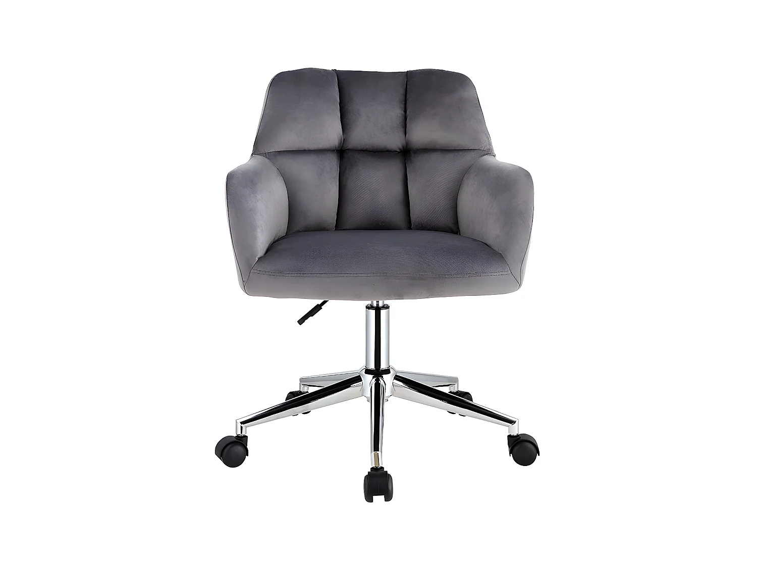 Chaise de bureau  - Velours - Gris - Hauteur réglable - PEGA de Pascal Morabito