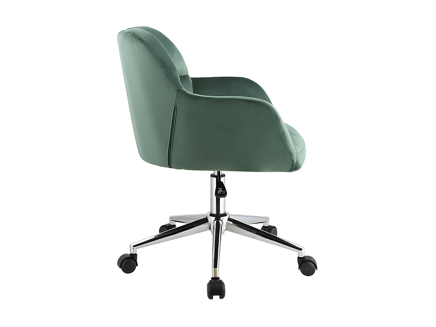 Chaise de bureau - Velours - Vert - Hauteur réglable - PEGA de Pascal Morabito