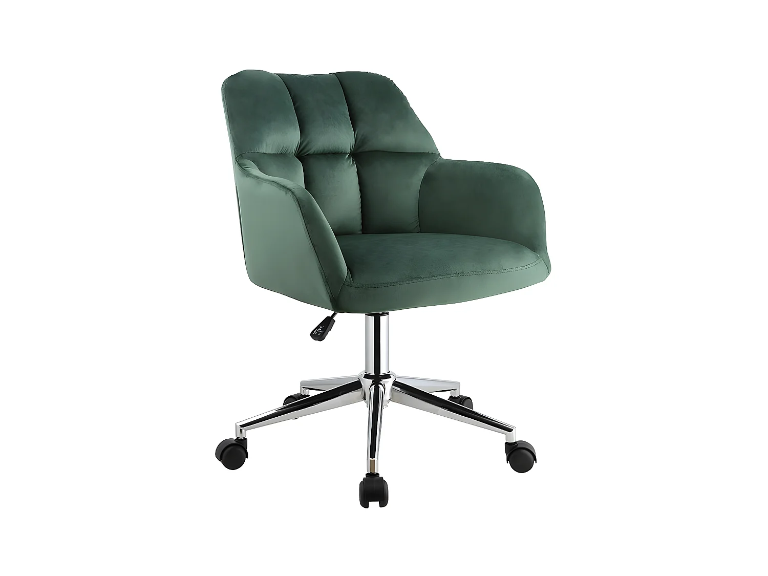 Bureaustoel PEGA - Fluweel - Groen - Verstelbare hoogte