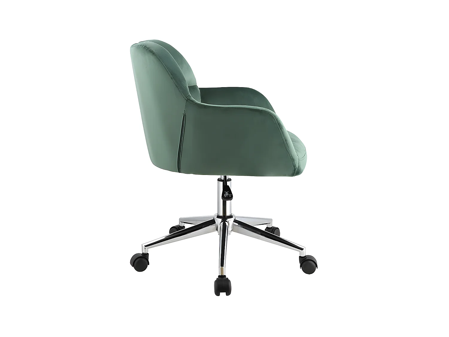 Bureaustoel PEGA - Fluweel - Groen - Verstelbare hoogte