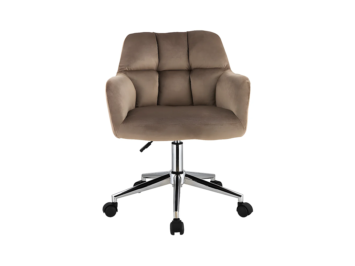 Sedia da ufficio Altezza regolabile in Velluto Beige - PEGA