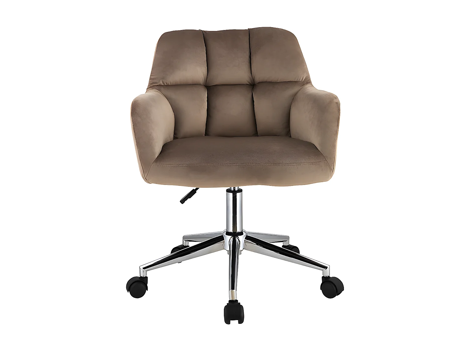 Kontorsstol - Sammet - Beige - Justerbar höjd - PEGA från Pascal Morabito
