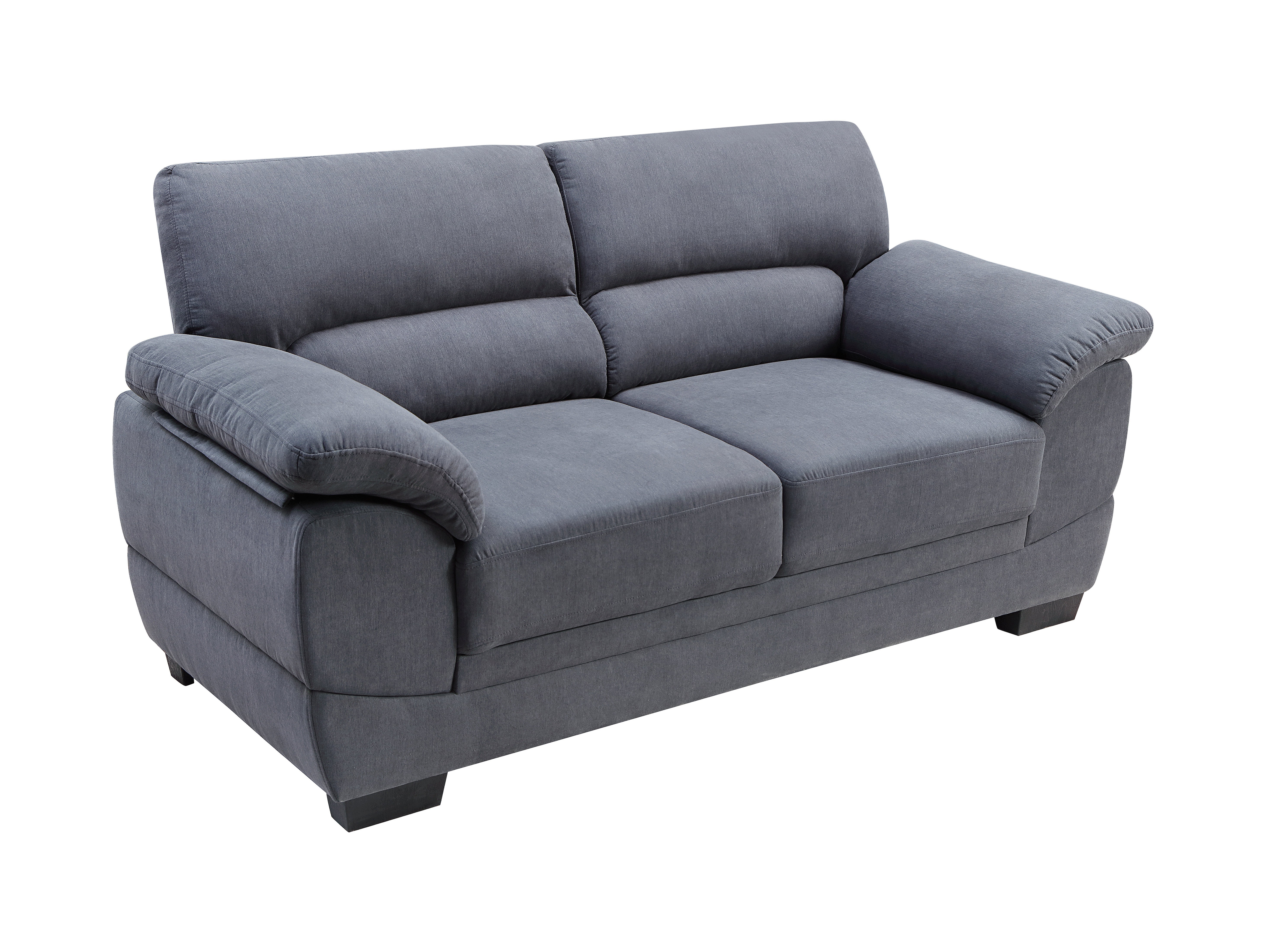 Sofa 2Sitzer Stoff Grau KISUMU jetzt günstig und bequem online