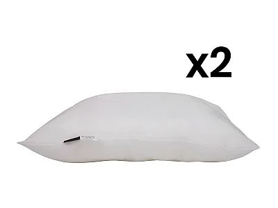 Set of 2 JEAN LOUIS SHERRER foam pillows 700 g/m² - 60 x 60 cm - Polyester - MORPHEE