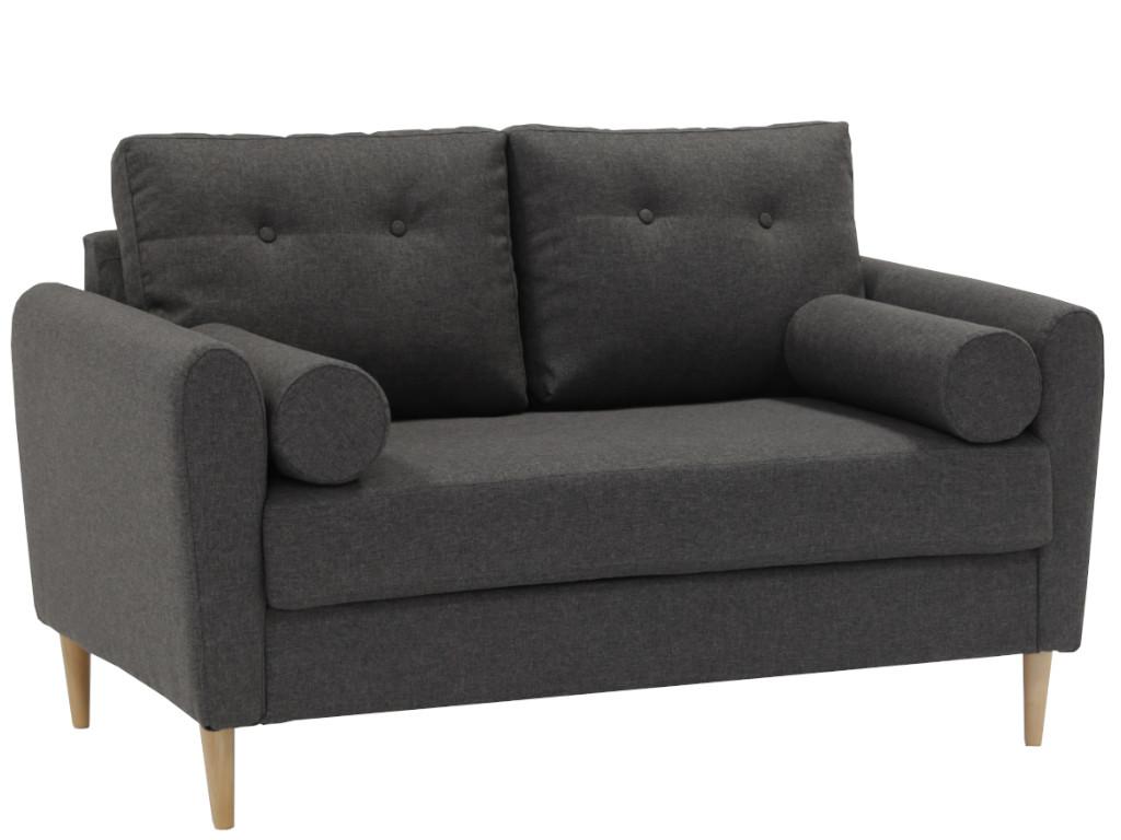 2-Sitzer-Sofa FLEN - Stoff - Dunkelgrau