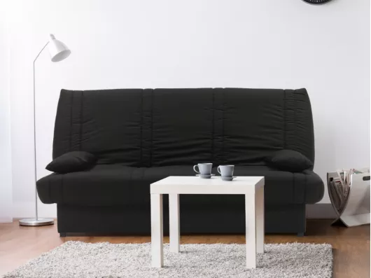 Kauf Unique Klappsofa mit Bettkasten - 100% Baumwolle - Schwarz - FARWEST II