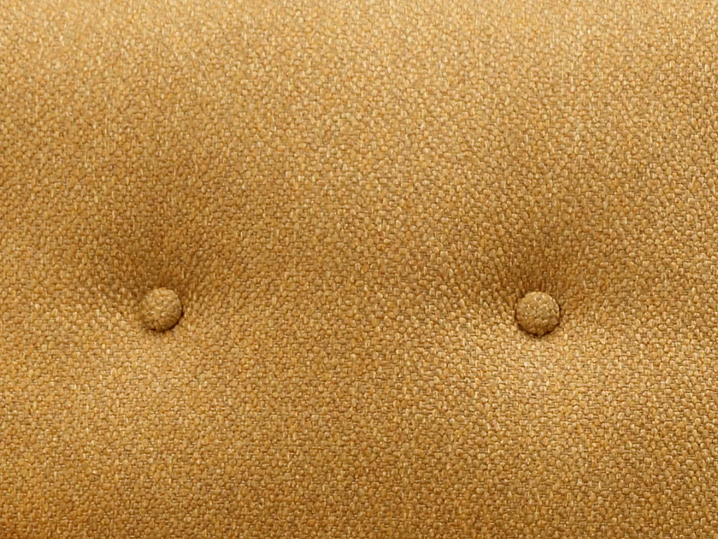 Canapé 2 places en tissu effet lainage à bouclettes TATUM - Jaune