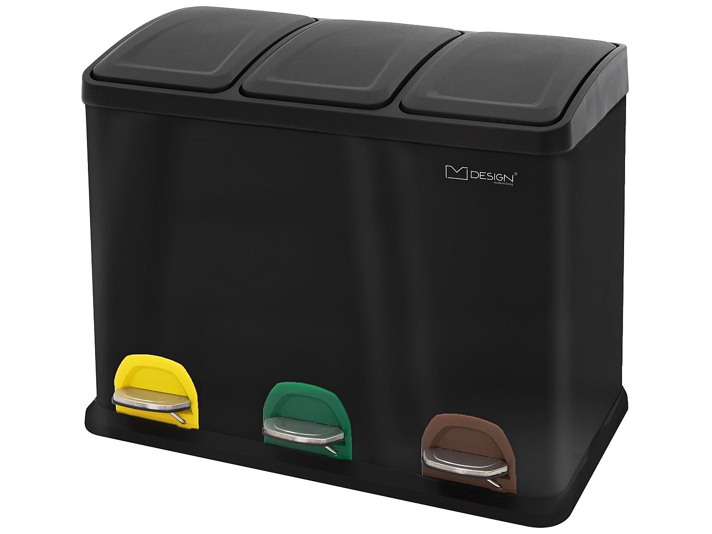 Cestino Per Rifiuti Con Apertura Superiore - Design Compatto Per Sotto La Scrivania, Cucina O Soggiorno, Nero