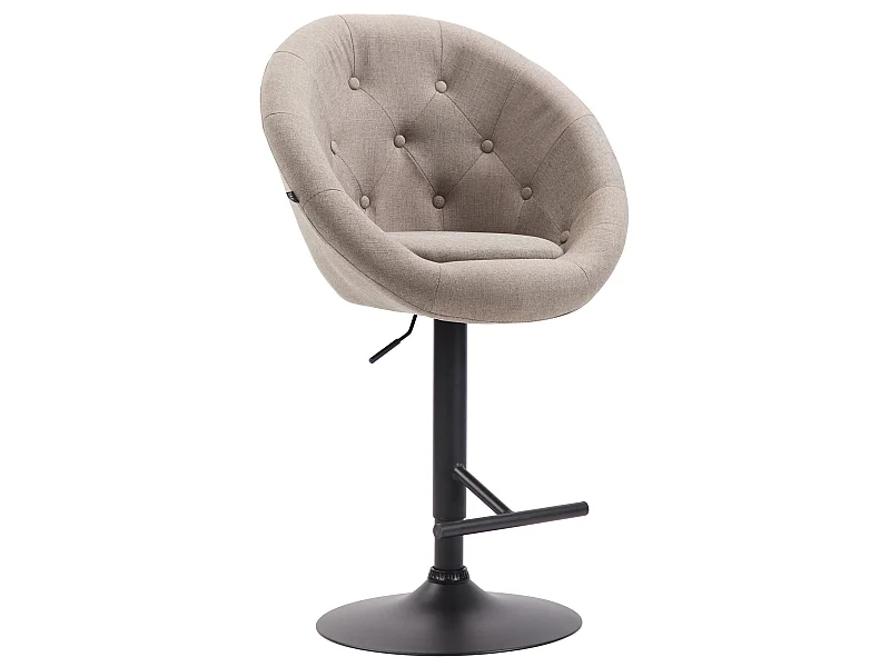 Tabouret de bar design métal argentée 65 x 57 x 107 cm TDB10331