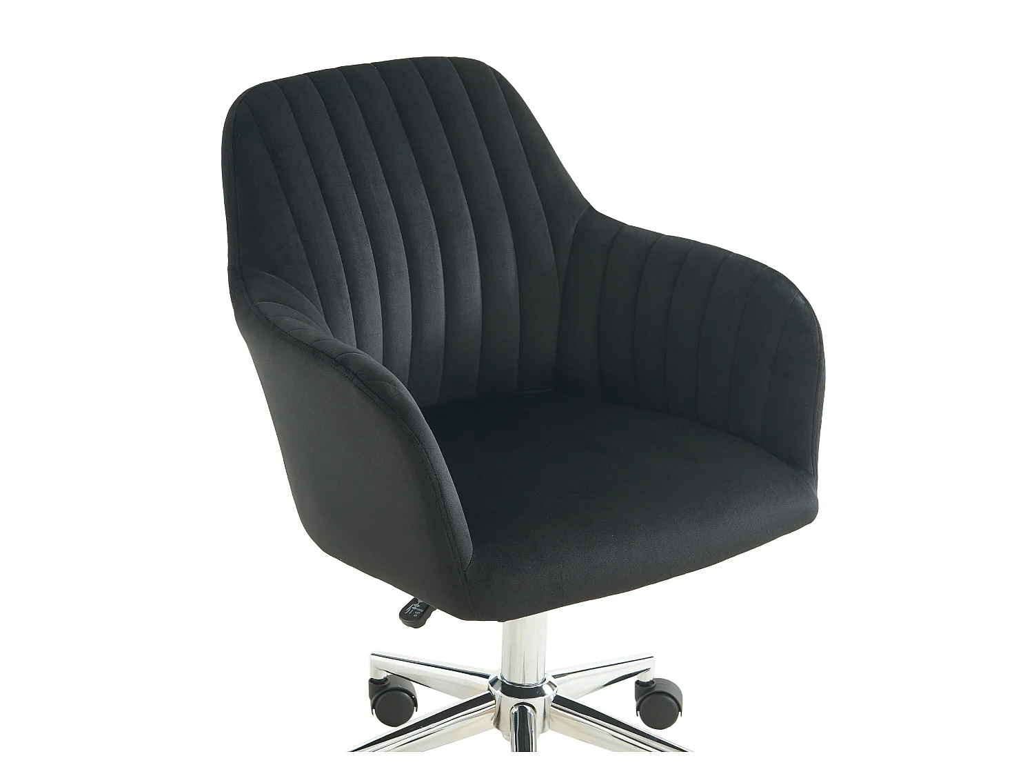 Bureau d'angle avec rangements - Coloris : Anthracite et naturel + Chaise de bureau - LILEUL