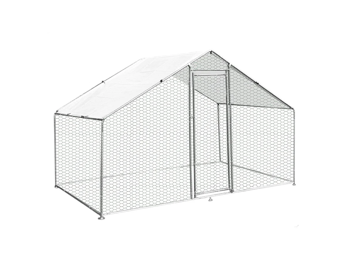 Hühnerstall Hühnerfreilauf Freilaufgehege Auslauf Hühnerkäfig UV Sonnendach Kleintierstall Hühnerhaus Freilauf Outdoor