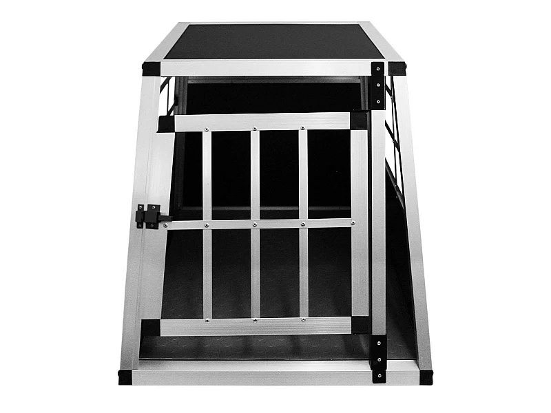 Auto Hundetransportbox Kleine Einzelbox Hundebox Transportbox Gitterbox Fahrzeugbox Kofferraumbox Katzen Hunde Aluminium Trapez