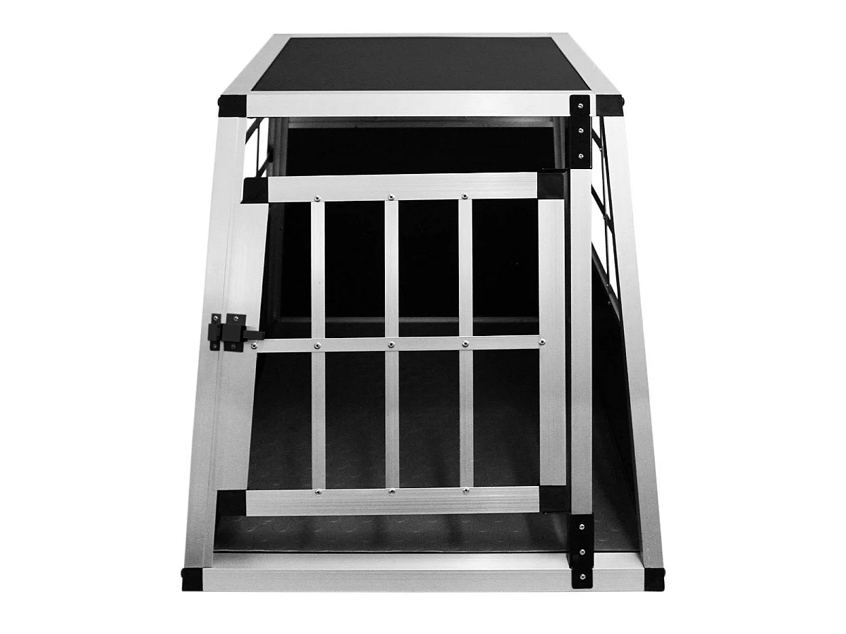 Hondenkooi voor auto - Alumunium - 1 deur - Medium