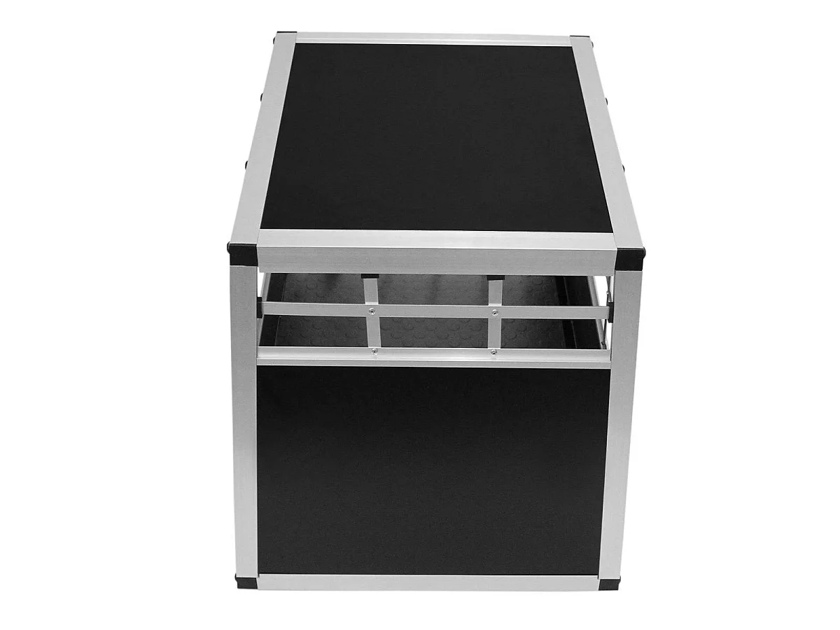 Hondenkooi voor auto - Alumunium - 1 deur - Medium