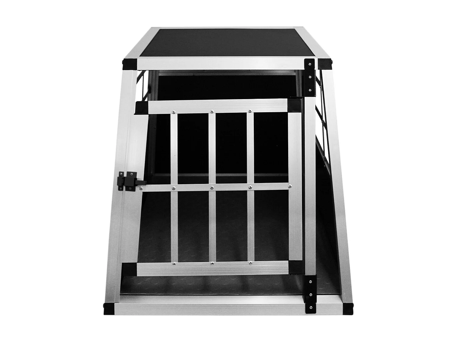 Auto Hundetransportbox Kleine Einzelbox Hundebox Transportbox Gitterbox Fahrzeugbox Kofferraumbox Katzen Hunde Aluminium Trapez