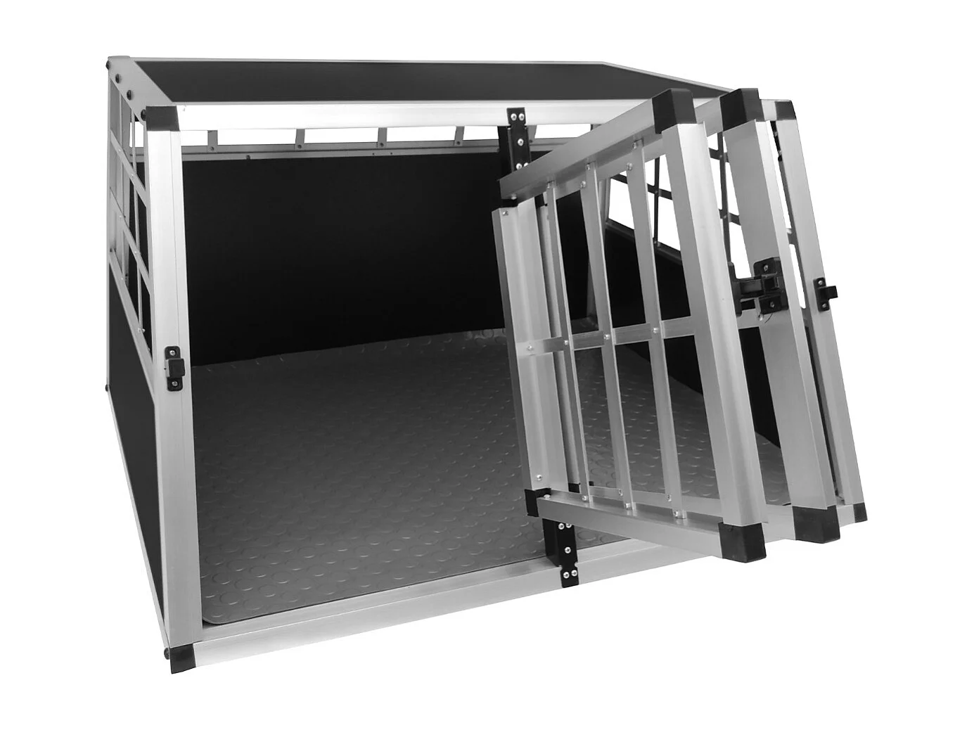 Hondenkooi voor auto - alumunium - 2 deuren - Medium