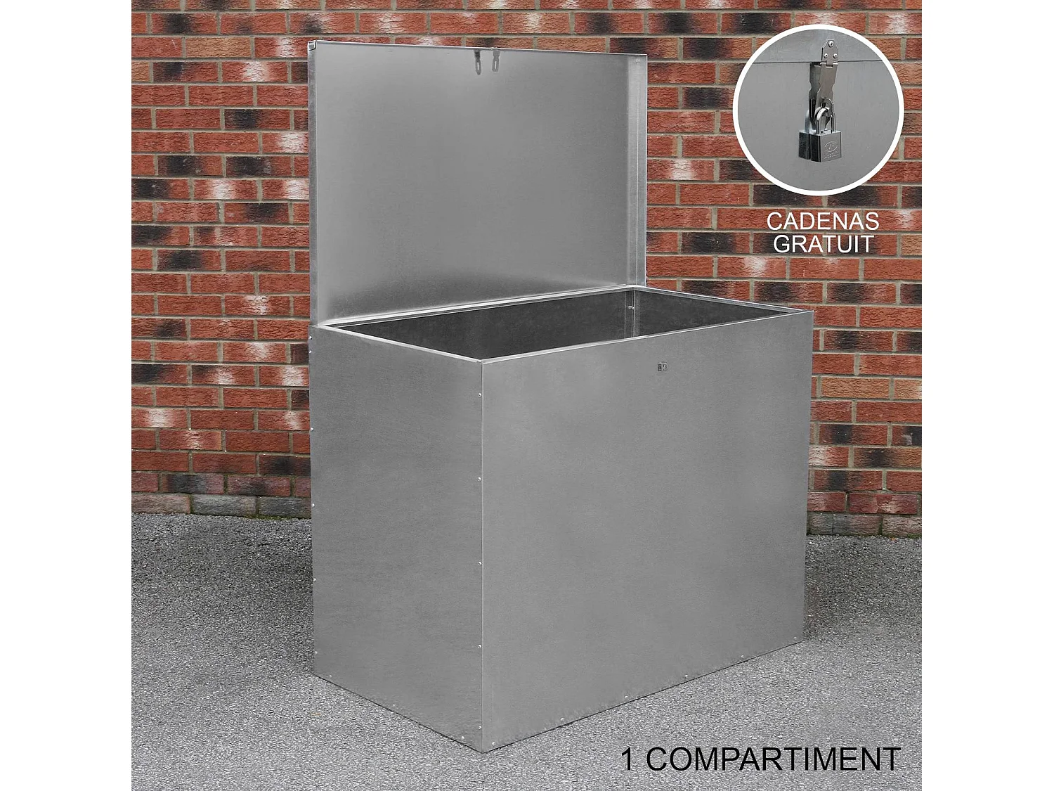 Gegalvaniseerde voeropslag - 1 compartiment