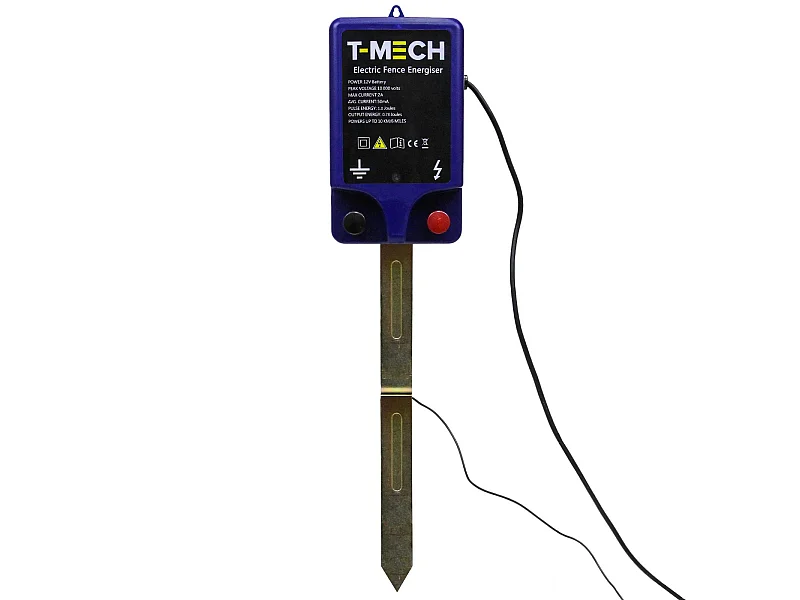 T-Mech Elektrisches Weidezaungerät Elektrischer Zaun Elektrozaun Agrartechnik bis zu 10,000V Abmessungen: 187mm (H) x 114mm (B) x 53mm (D)