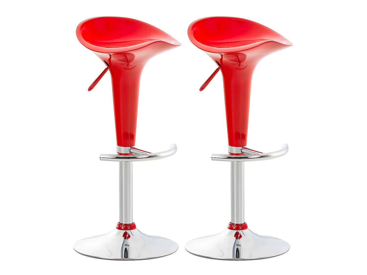 Lot de 2 tabourets 37 x 37 x 87 cm TDB10030