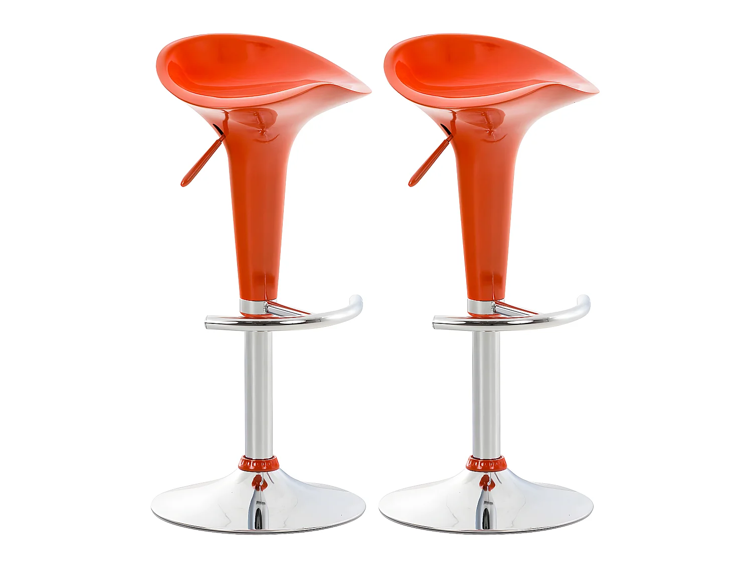 Lot de 2 tabourets 37 x 37 x 87 cm TDB10032