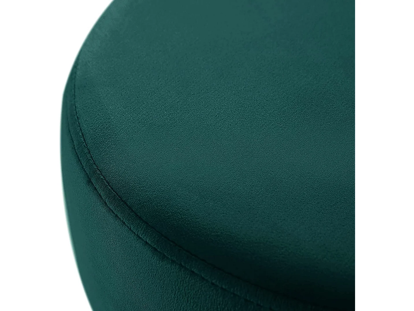 Tabouret en tissu velours métal bleue 35 x 35 x 45 cm TABO09055