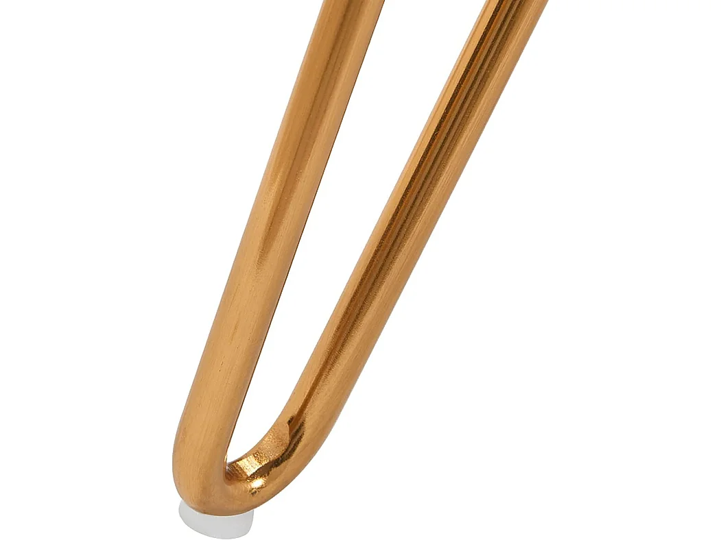 Tabouret en tissu velours métal bleue 35 x 35 x 45 cm TABO09055