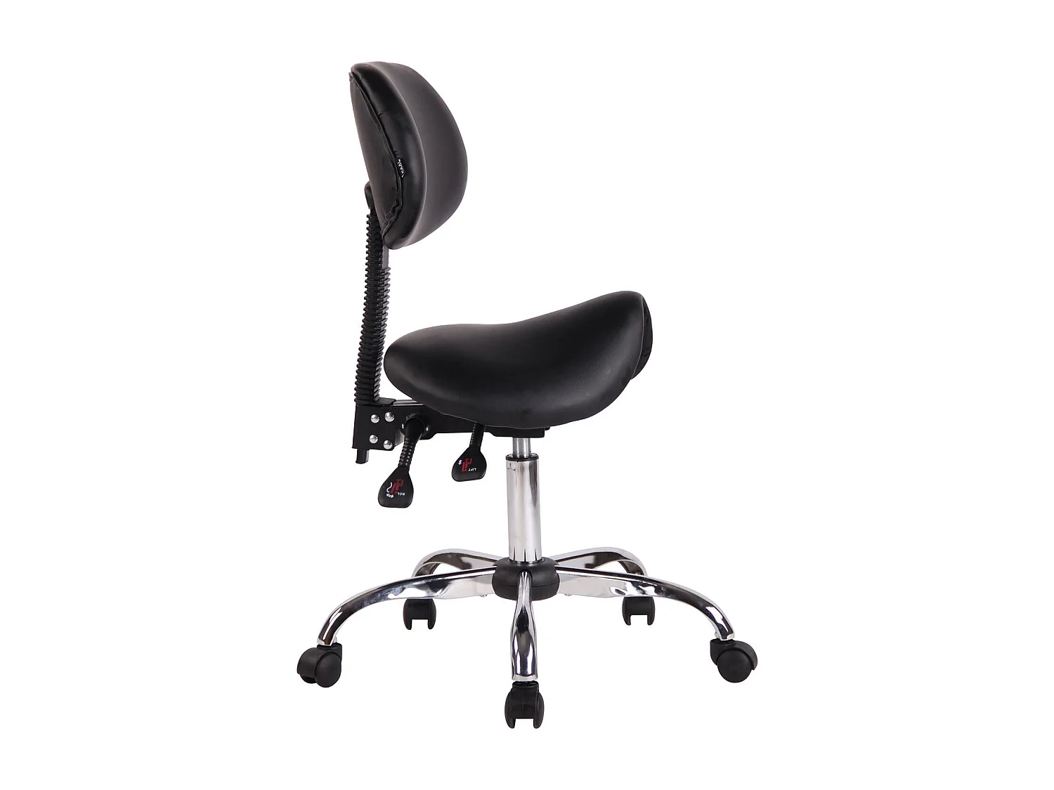 Tabouret de travail avec PVC noire 58 x 58 x 100 cm TABO10074