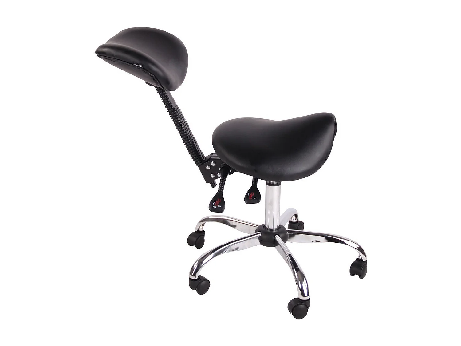 Tabouret de travail avec PVC noire 58 x 58 x 100 cm TABO10074