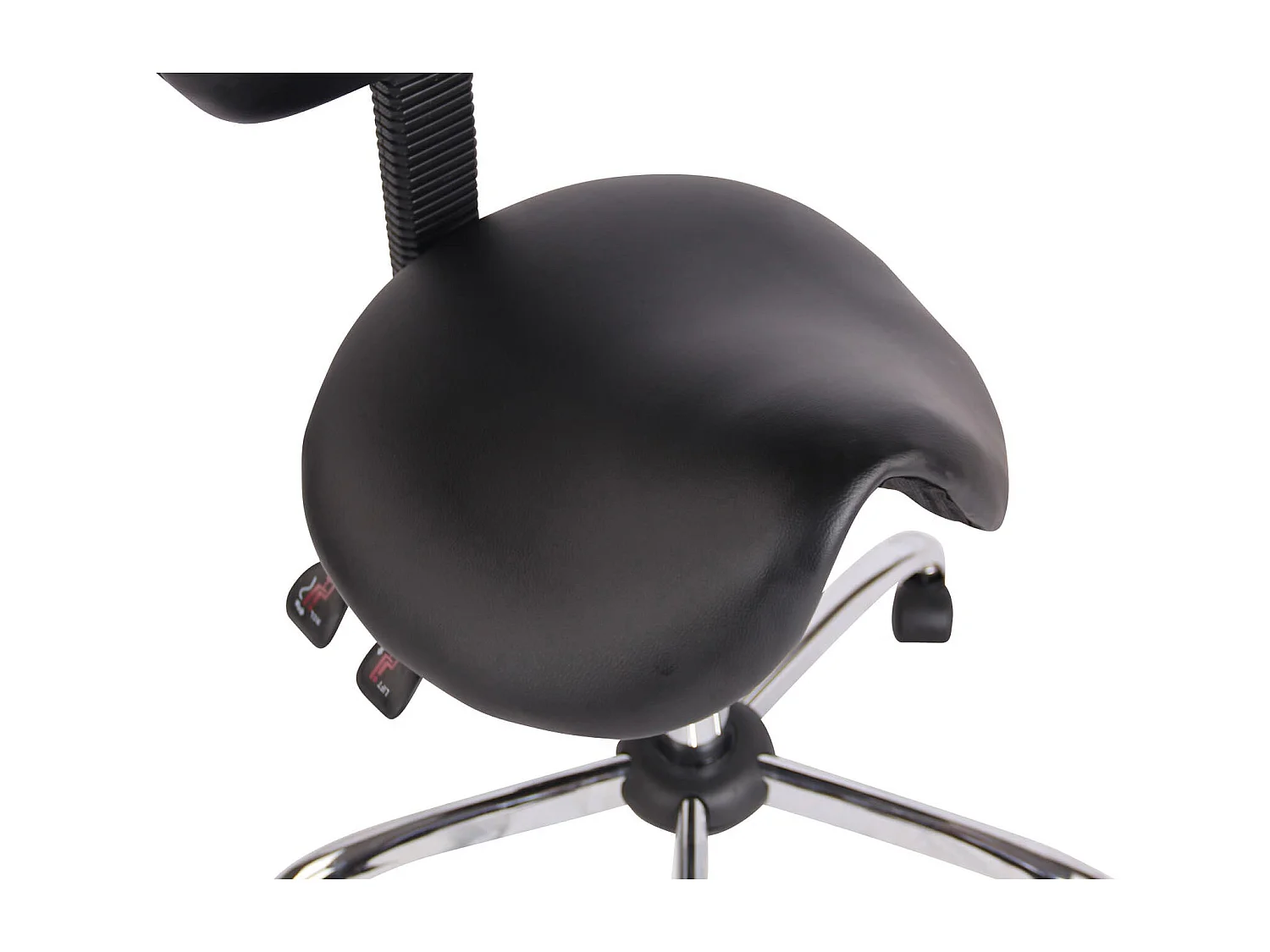 Tabouret de travail avec PVC noire 58 x 58 x 100 cm TABO10074