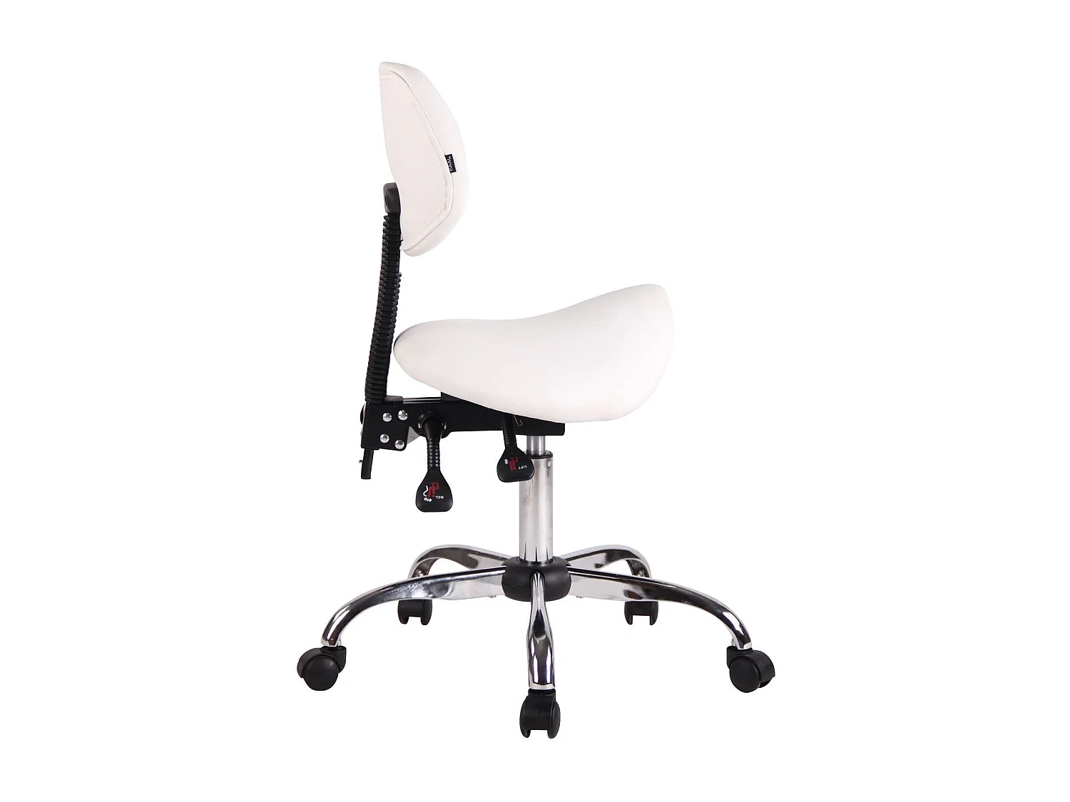 Tabouret de travail avec PVC blanche 58 x 58 x 100 cm TABO10073/2