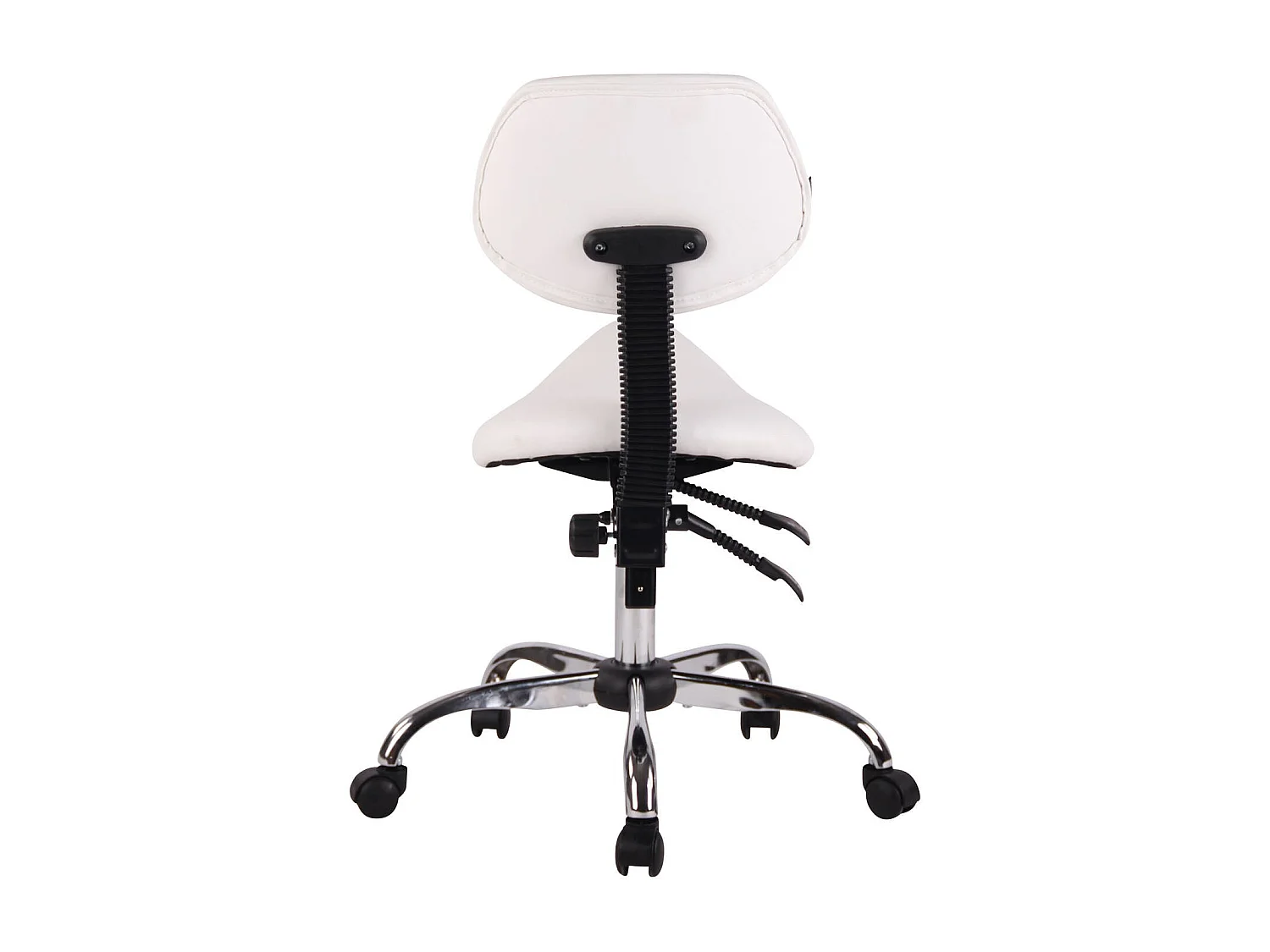 Tabouret de travail avec PVC blanche 58 x 58 x 100 cm TABO10073/2