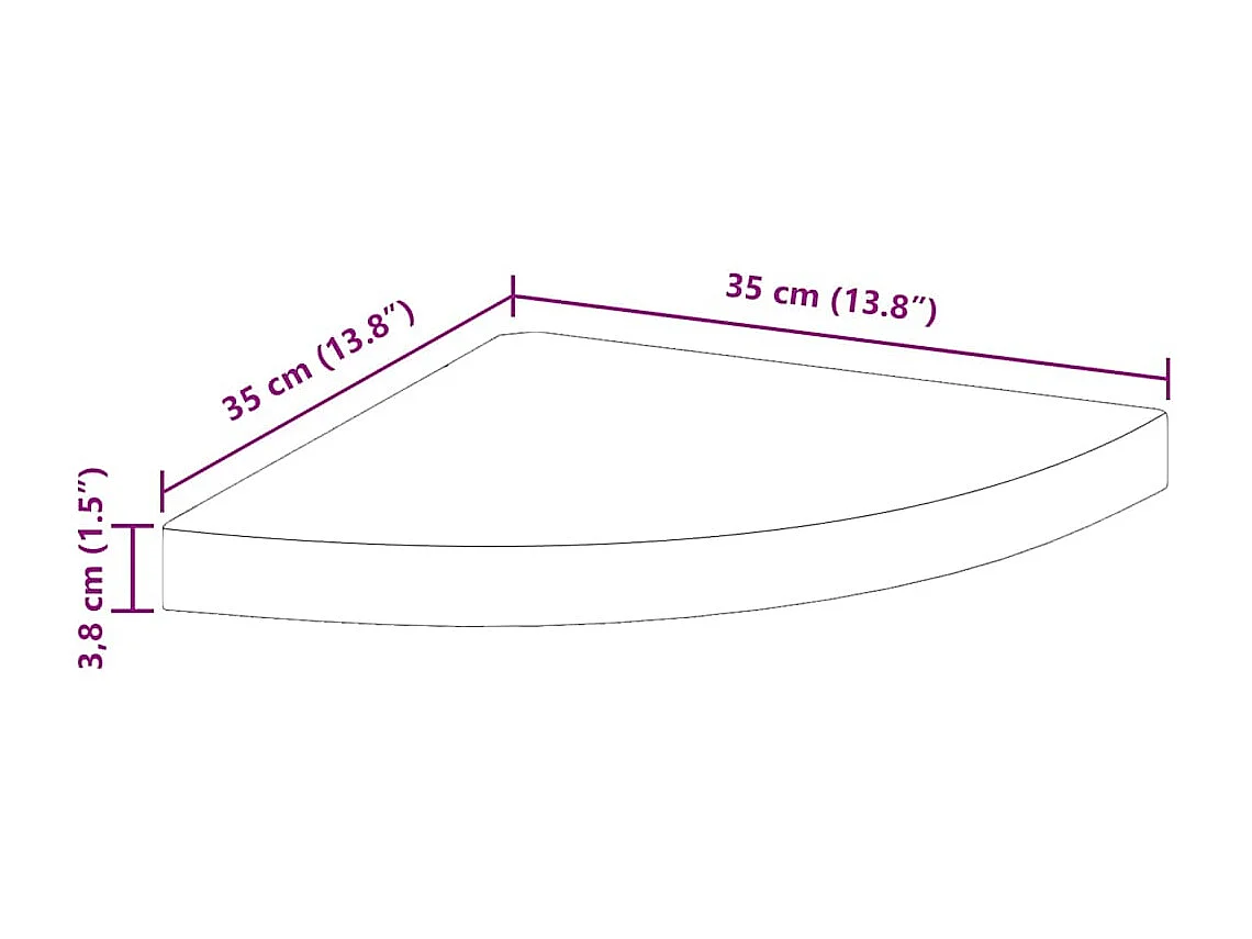 Étagères d'angle murales 2 pcs Chêne et blanc 35x35x3,8 cm MDF