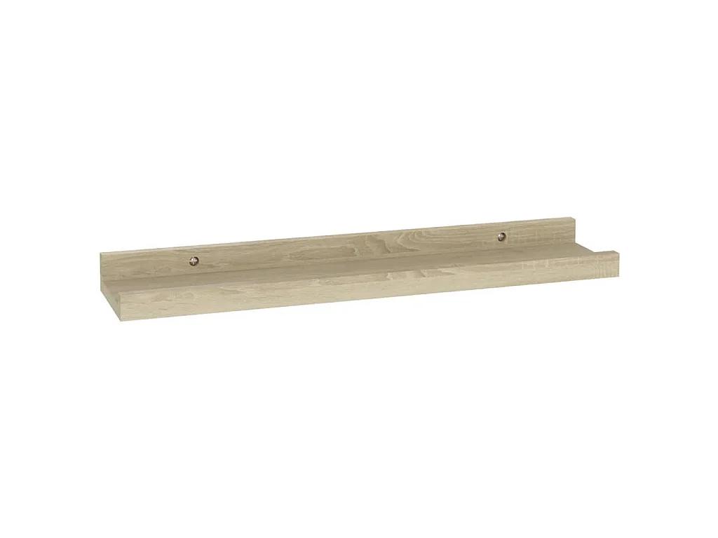 Wandschappen 4 st 40x9x3 cm sonoma eikenkleurig