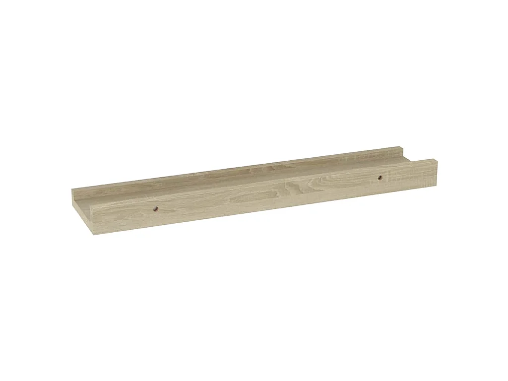 Wandschappen 4 st 40x9x3 cm sonoma eikenkleurig