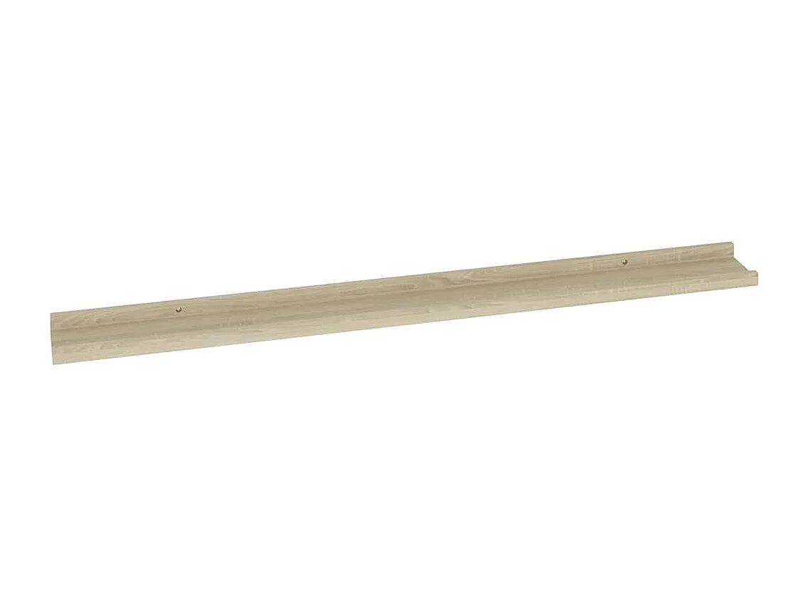 Wandregale 2 Stk. Sonoma-Eiche 100x9x3 cm