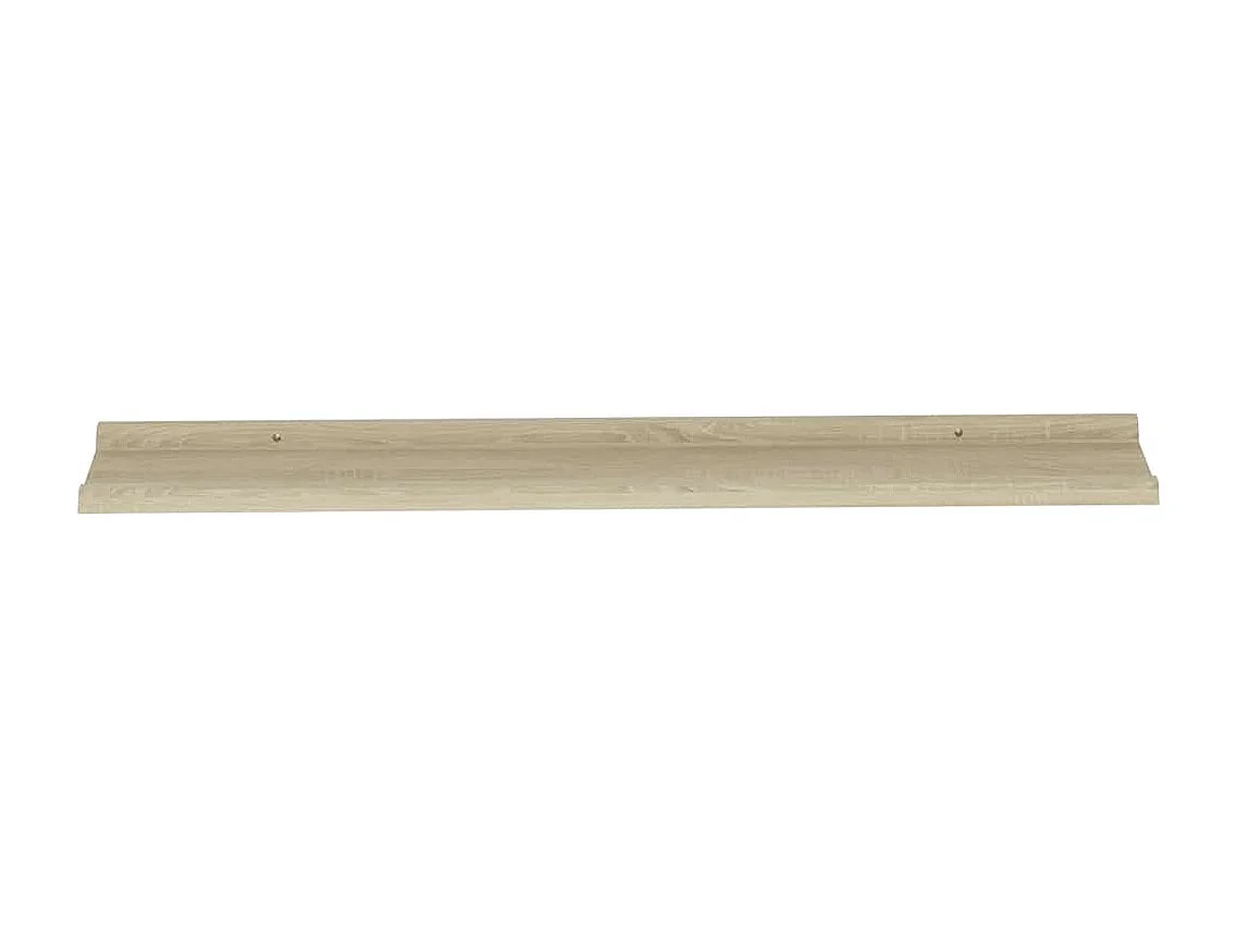 Wandregale 2 Stk. Sonoma-Eiche 100x9x3 cm