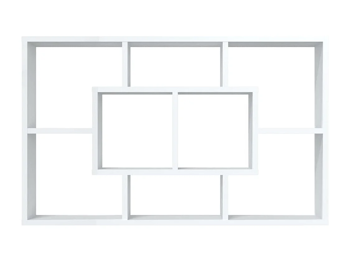 Scaffale a Parete Bianco 85x16x52,5 cm in Legno Multistrato