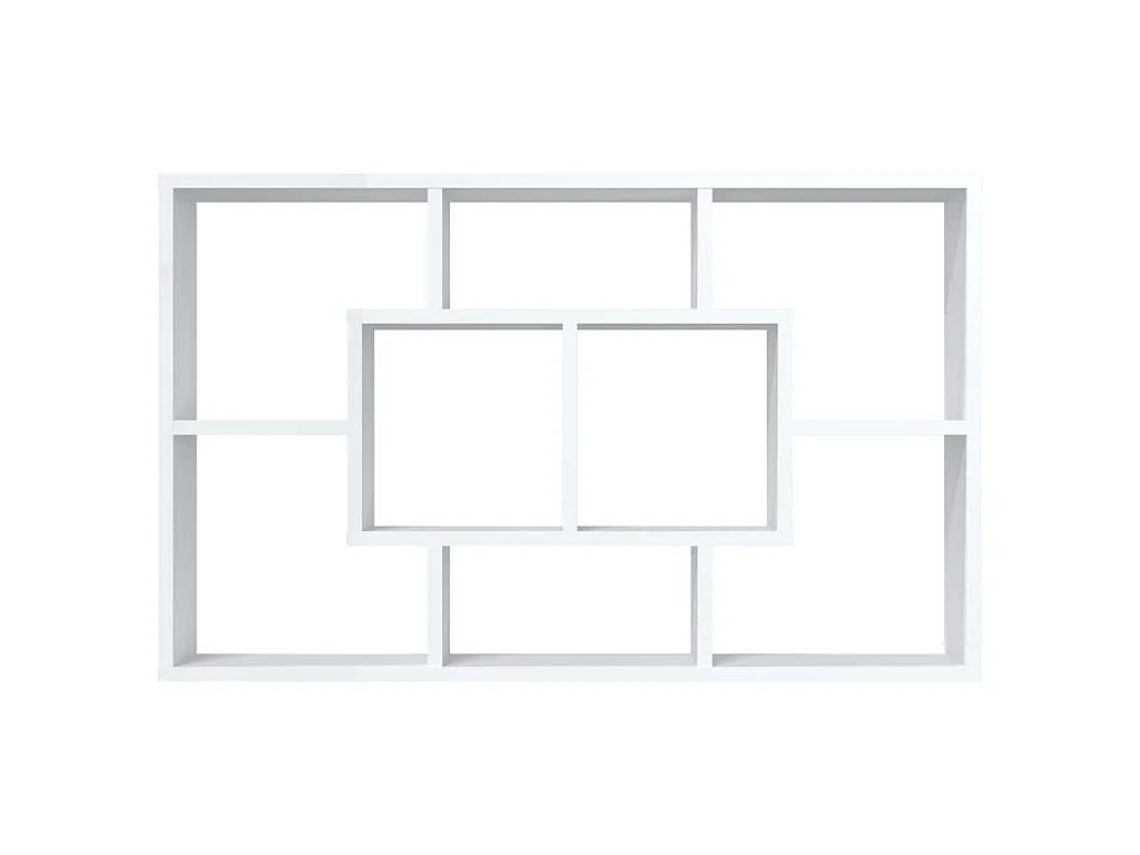 Étagère murale blanc 85x16x52,5 cm bois d'ingénierie