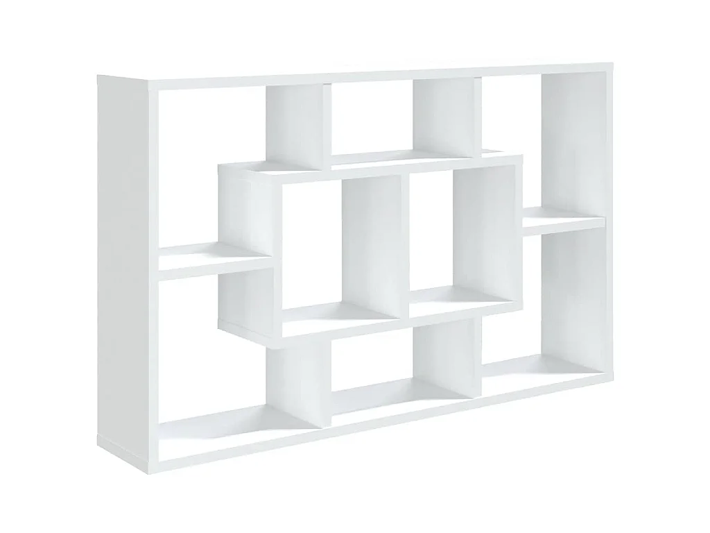 Scaffale a Parete Bianco 85x16x52,5 cm in Legno Multistrato