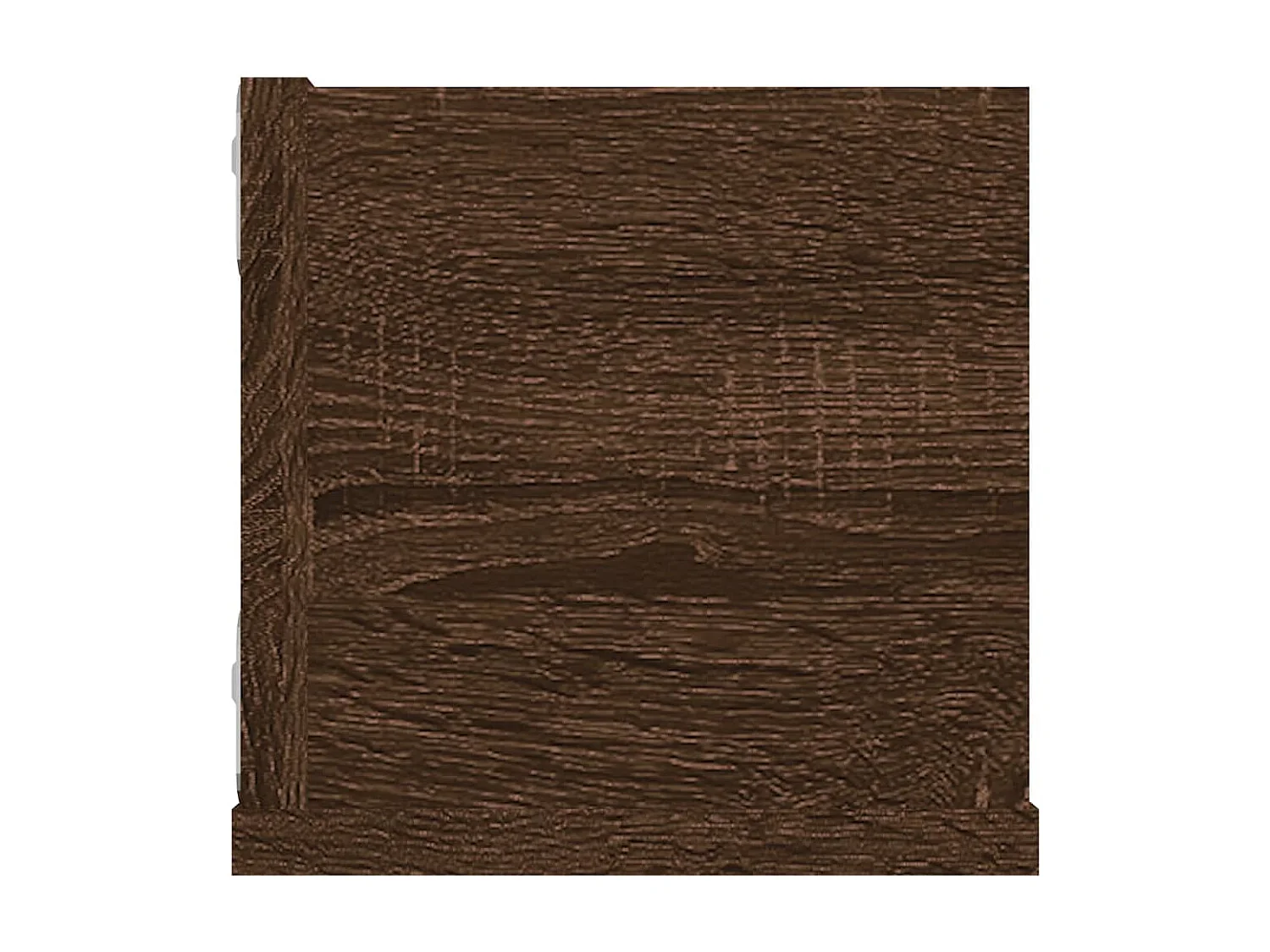 Wandschap CD 100x18x18 cm bewerkt hout bruin eikenkleur