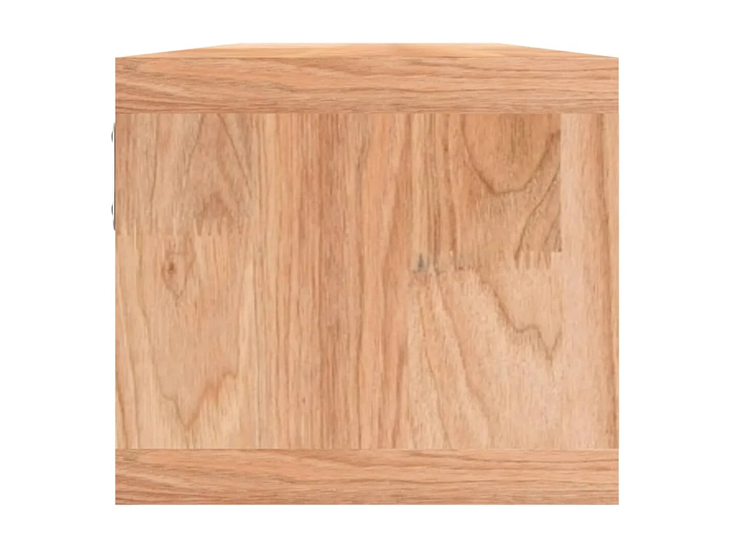 Wandschap met manden 62x18x16 cm massief walnotenhout